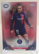2023-24 TOPPS CHROME WOMENS UEFA LIEKE MARTENS #81 ROSE GOLD SER# 83/125 PSG