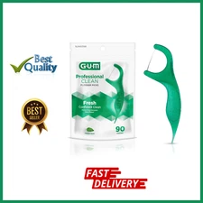 GUM-893F Professional Clean Flossers Extra Strong Flosser Pick,Fresh Mint,90-USA