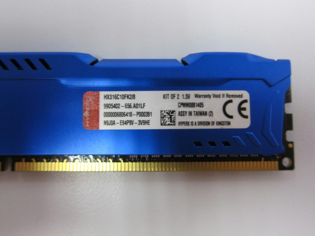 Kingston 8 GB DIMM 1600 MHz PC3 12800 DDR3 SDRAM Memory HX316C10FK2 8 For Sale Online EBay
