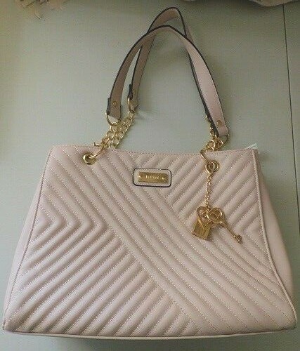 MARIKAI Quilted Multi Compartment Chain Shoulder Bag Blush - Picture 1 of 4