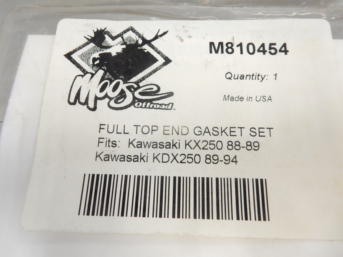 のぐ NOS Top End Gasket Set Fits: Kawasaki 88-89 KX250 89-94 KDX250