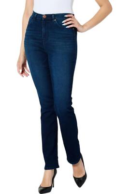 DG2 by Diane Gilman Virtual Stretch Denim Straight-Leg Jean Indigo
