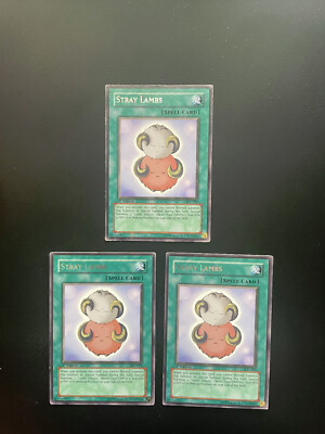Yugioh Stray Lambs IOC-092 Rare 1st Edition Damaged X3