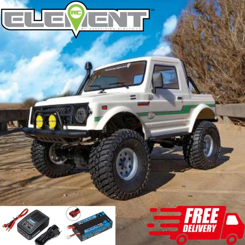 Element Enduro Bushido RC Rock Crawler 1/10 4WD RTR Trail Truck Kei Car Lipo Whi