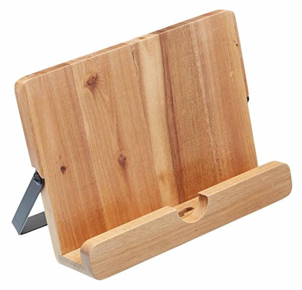 Kitchen Craft Natural Elements - Supporto per Libro da Cucina o Tablet, in Legno