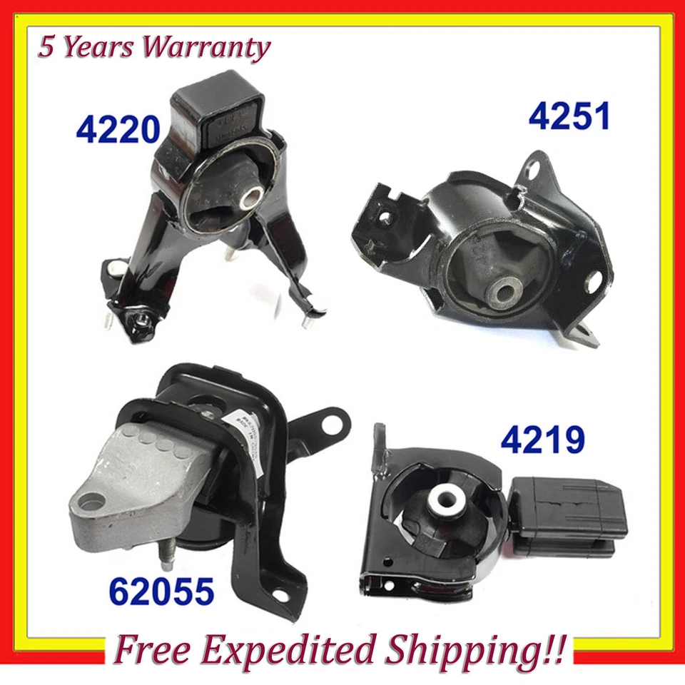 Комплект из 4 креплений двигателя и коробки передач 2000-2005 для Celica GT 1,8 л M1313 - Изображение 2 из 4