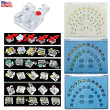 Orthodontic Monocrystalline Sapphire Braces Ceramic Bracket Clear Roth/MBT 022