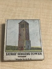 Vintage Matchcover Luray Caverns Singing Tower VA Made In USA
