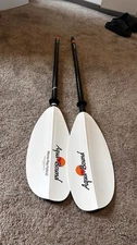 Aqua Bound StingRay Hybrid Versa-Lok 2-Piece Kayak Paddle White 230-245cm