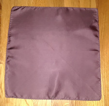 Solid Brown 100 Silk Pocket Square 12"