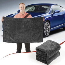 1pc Microfiber Car Drying Towel Super Absorbent Scratch-Free Cleaning Cloth