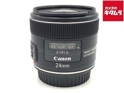 CANON EF24mm F2.8 IS USM for Canon EF mount -Near Mint- 8608