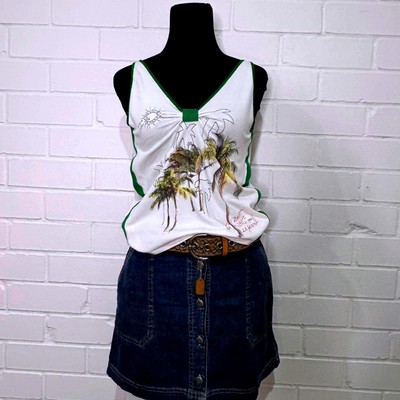 Ultra-Rare Italian Vintage Y2K 'Ice Jeans by Iceberg' Cami