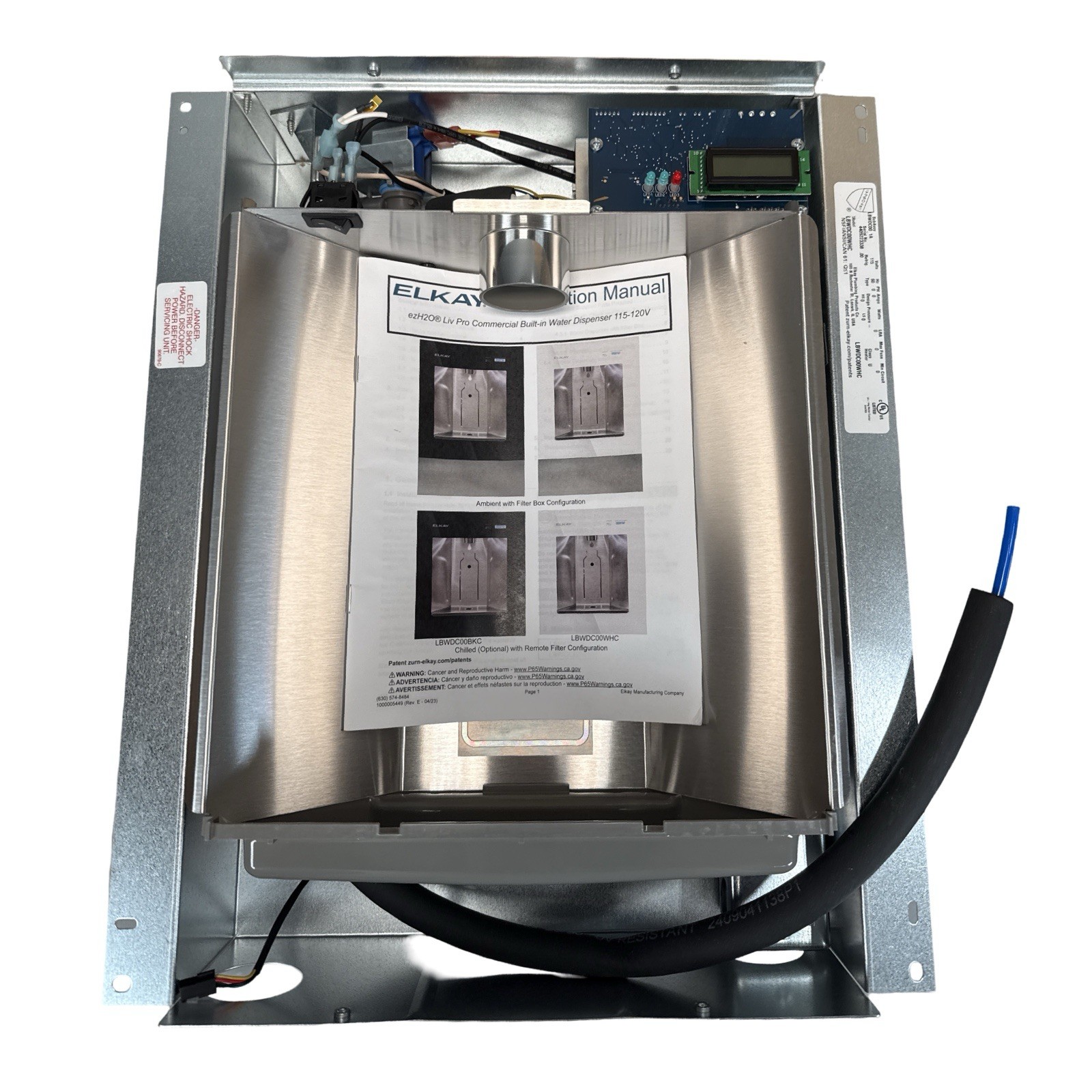 Elkay LBWDC00C Liv Pro Recessed Non-Refrigerated Bottle Filling Station, Aspen