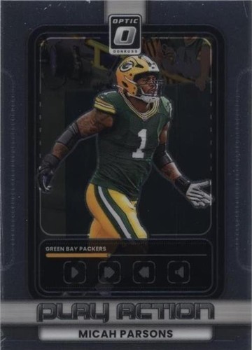 2025 Panini Optic Micah Parsons Blue Stars Holo #85 Green Bay