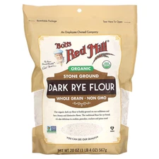 Organic Dark Rye Flour, Whole Grain, 20 oz (567 g)
