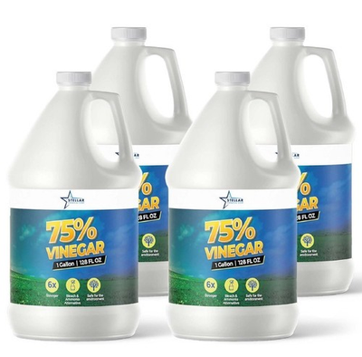 #ad 75% Vinegar 4 Gallons Stellar Chemical Corp Concentrated Cleaner $122.99
