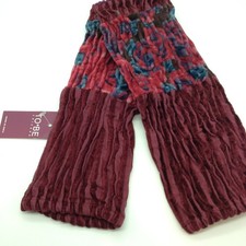TO BE Very Soft Squiggle Cuffs Burgandy Red New With Tags