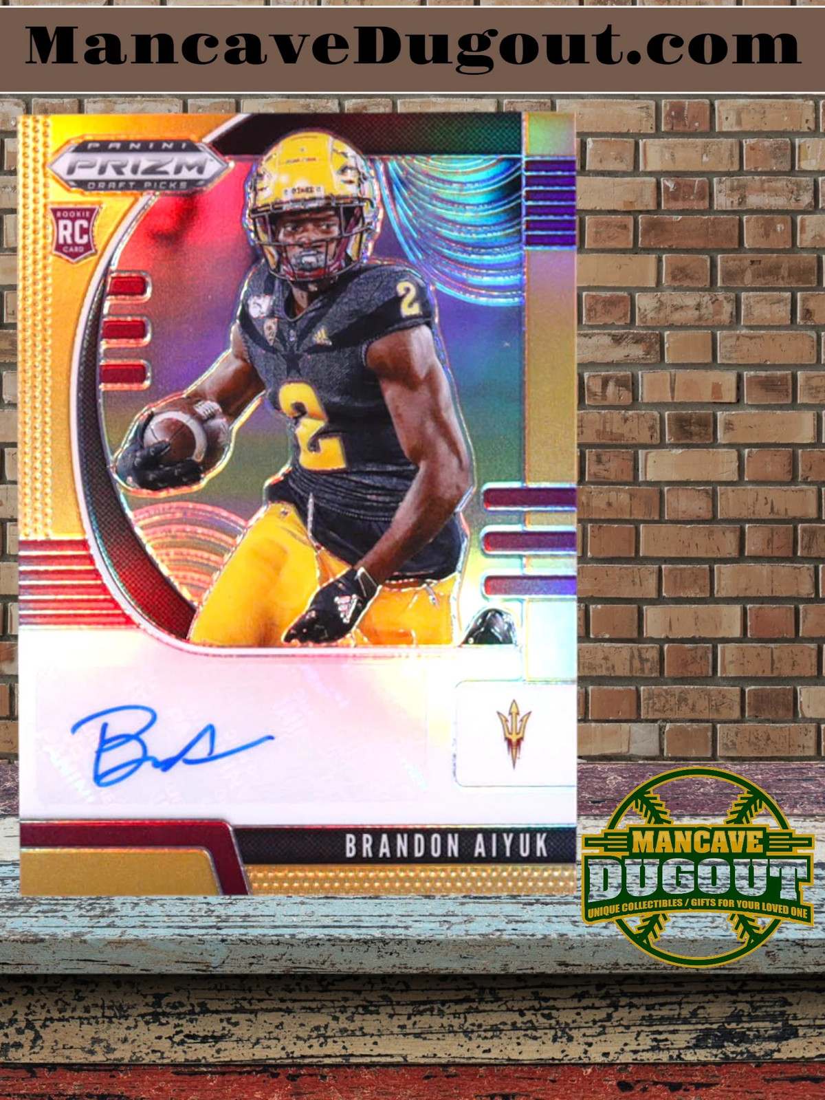 Brandon Aiyuk 2020 Prizm Draft Autograph Prizms Neon Orange #255 #070/149 RC