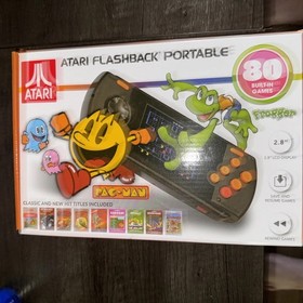 Atari Flashback Portable Black Handheld Console 80 Built in Games Open Box