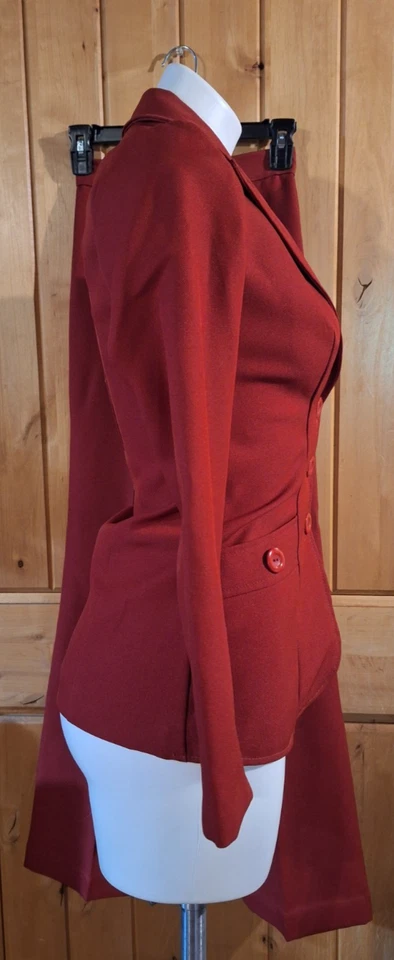 Traje de 3 piezas para mujer Pumpkin Spice naranja años 70 nuevo sin etiquetas Foto 3 de 4