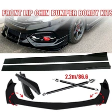 Front Bumper Lip Spoiler Splitter Car Body Rear For Honda Civic Sedan
