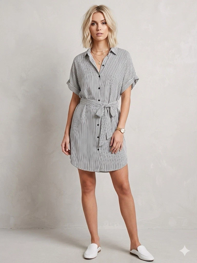 forever 21 striped t shirt dress forever 21 womens striped tee shirt dress size small Jersey knit comfy