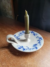 Salmon Falls Candle Holder With Finger Loop Blueberry Vine 1994