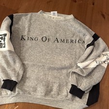 Elvis Costello Crewneck Promo Item King, Of America, F-Beat , 1986, Grail , Rare