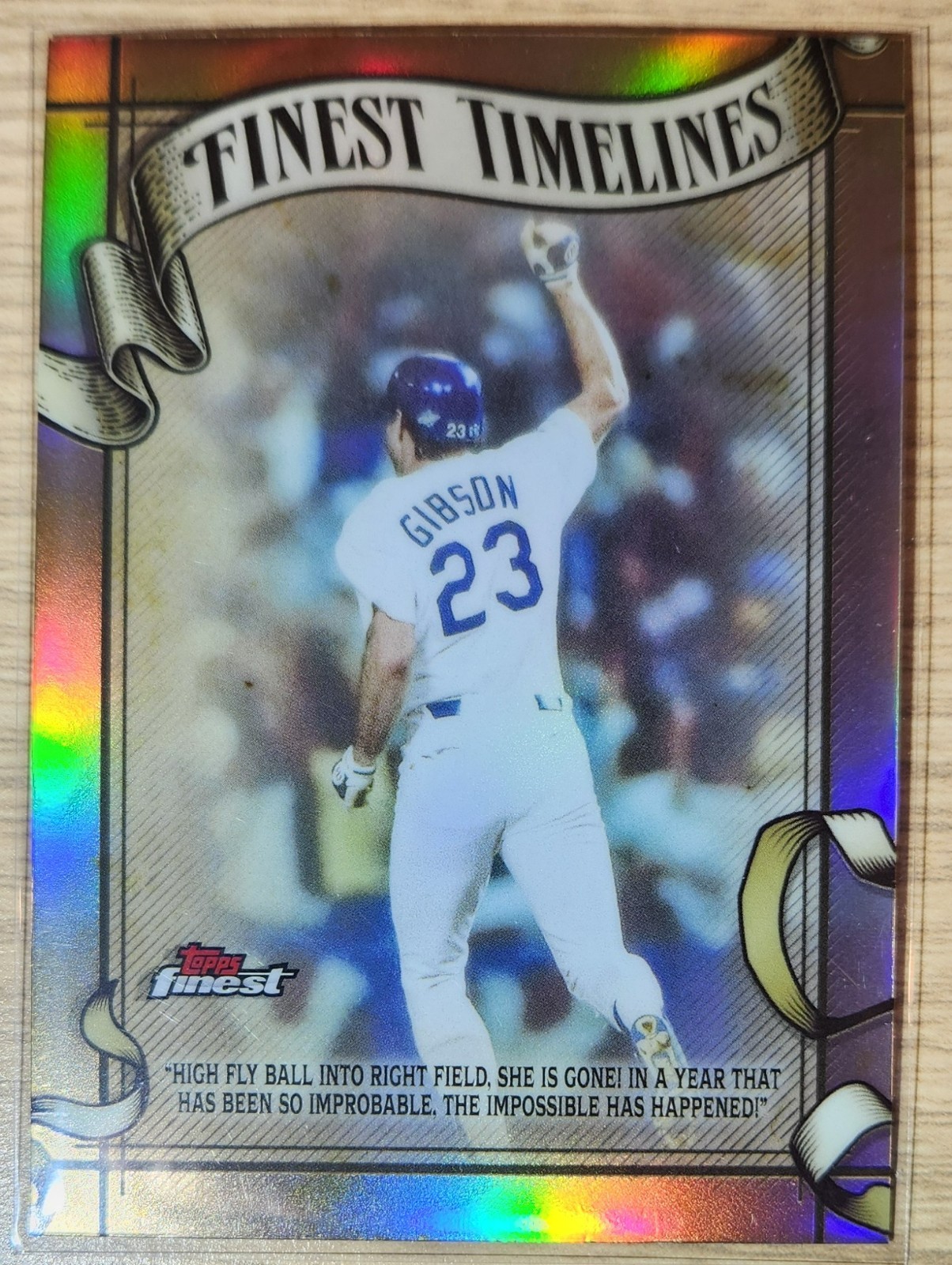 2026 Topps Finest #FT-22 Kirk Gibson - Dodgers - Finest Timelines