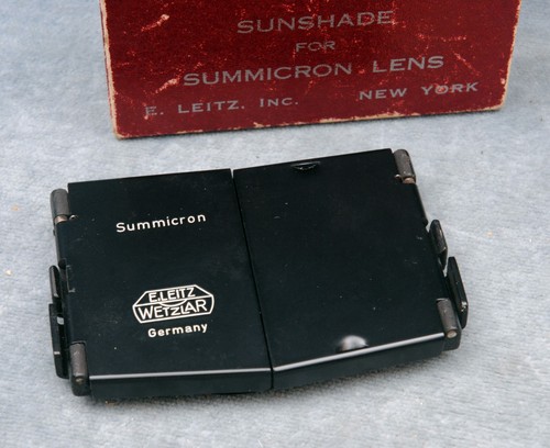LEICA SOOFM/12516 FOLDING SUNSHADE FOR SUMMICRON LENSES, GERMANY - Picture 2 of 2
