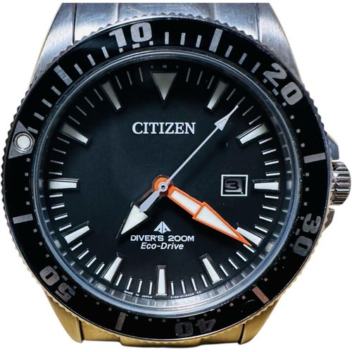 Citizen Promaster BN0101-58E Eco Drive Zegarek męski Czarna tarcza Stal nierdzewna Jp