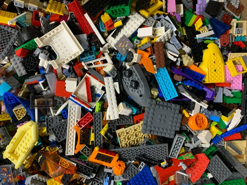 LEGO 5 libras (lbs) a granel de ladrillos genuinos surtidos, piezas y piezas Foto 3 de 4