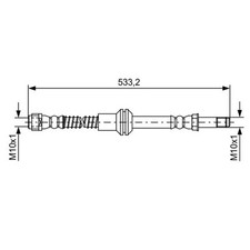 Bosch Bremsschlauch vorne für Mercedes Cls E-Klasse