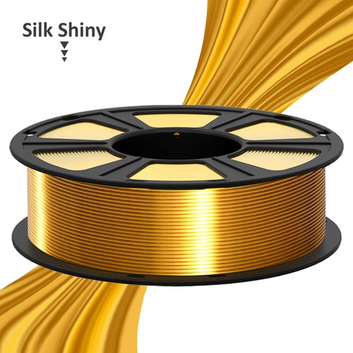 Filamento Geeetech seta PLA 1,75 mm 1 kg seta oro seta PLA filamento stampante 3D NUOVO - Foto 6 di 8