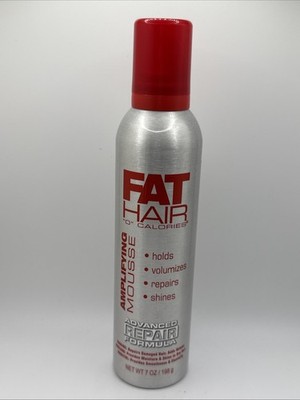 Fat Hair 0 Calories Amplifying Mousse SAMY 7 oz Thicker Fuller Hair NEW Rare