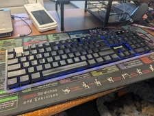 Red Dragon Keyboard, Mouse, and Mouse Pad RBG Wired Pre-Owned