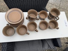 Keramik Geschirrset, 10 Untertassen Und 10 Tassen