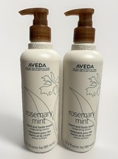 2 Bottles Aveda Rosemary Mint Hand  Body Wash 12.2oz Each