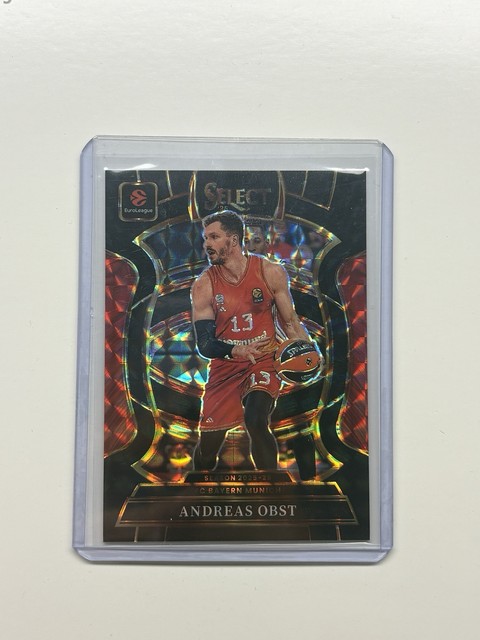 2025-26 Panini Select Euroleague - Concourse Andreas Obst #99 Black Finite 1/1