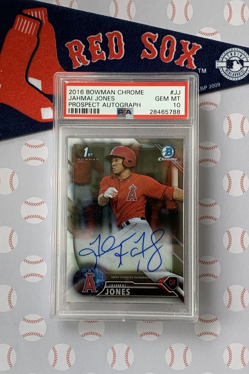2016 Bowman Chrome JAHMAI JONES AUTO PSA 10 GEM-MT AUTOGRAPH Rookie RC - BCAP-JJ