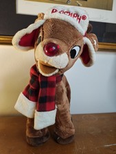 Dandee Rudolph The Red Nosed Reindeer Animated Plush With Light Up Nose tested
