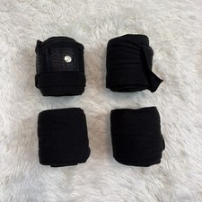 Set Of 4 Black PS Of Sweden English Horseback Riding Polo Wraps