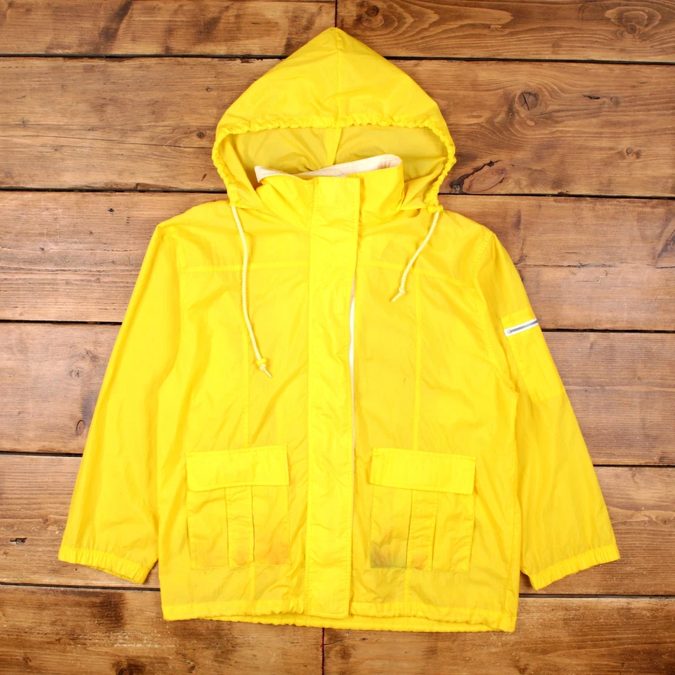Vintage Actra Windbreaker Jacket XL 90s Yellow Womens