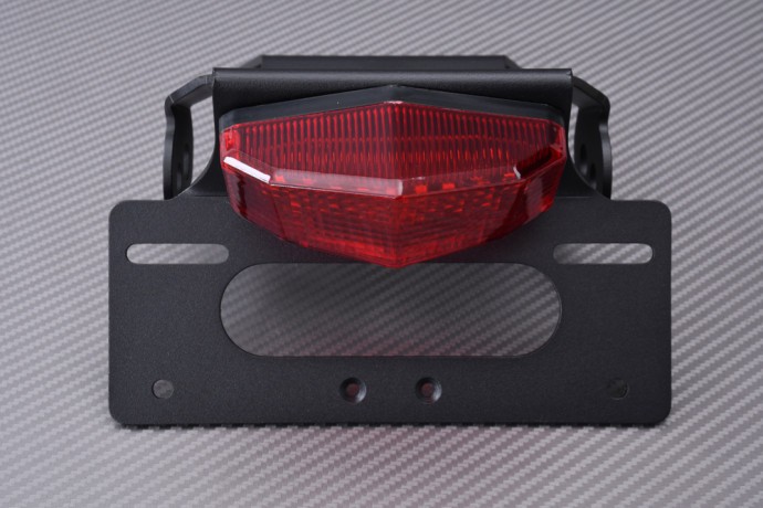 Support de plaque GSX-8R anti-vibration avec feu rouge AVDB intégré - 2