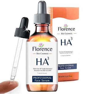 Bio Hyaluron Serum, Hochdosiert 60ml. Vegane Essence mit Niacinamid, Vitamin C,