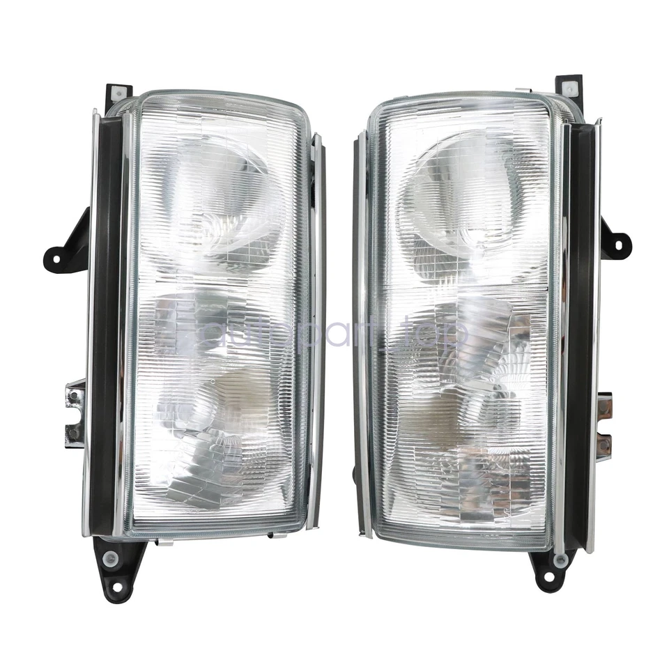 Juego de pares de faros transparentes para Toyota Land Cruiser LC80 FJ80 1991-1997 Foto 2 de 4