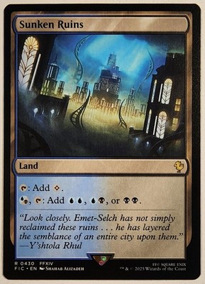 Sunken Ruins 430 Commander: FINAL FANTASY Magic: The Gathering Rare Near Mint