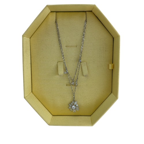 Collar Doble Swarovski Gema Corte Mixto Corto Multi Hilo Plata - Imagen 3 de 6