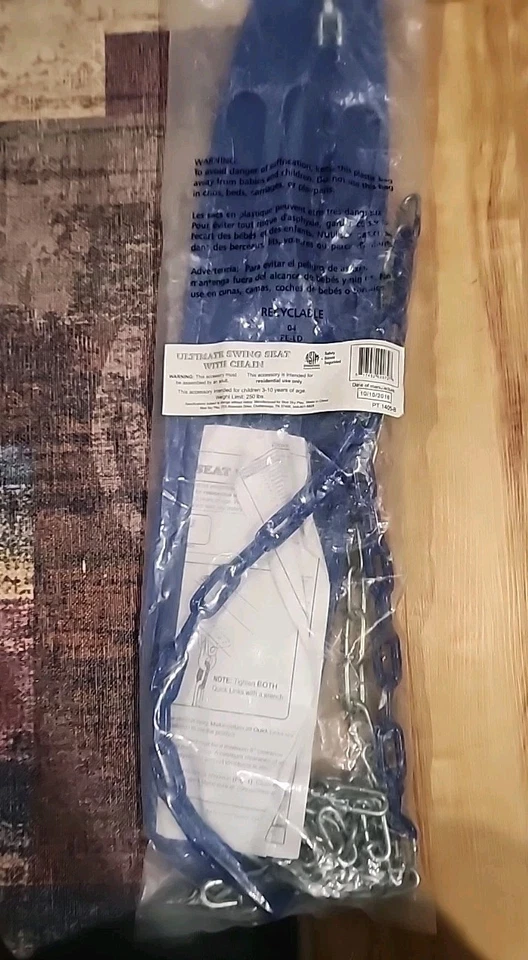 Nuevo Creative Cedar Designs Ultimate Asiento Columpio con Cadenas, Azul Sellado  Foto 2 de 4